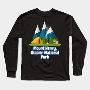 Mount Henry, Glacier National Park Long Sleeve T-Shirt